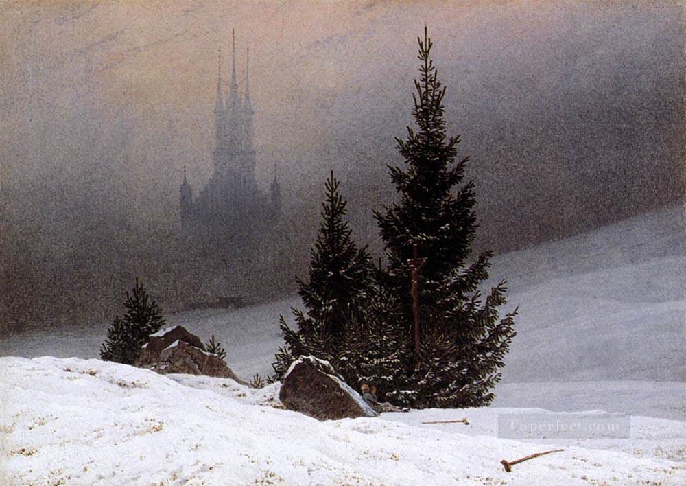 冬の風景 1811 ロマンチックなカスパール ダーヴィト フリードリヒ油絵